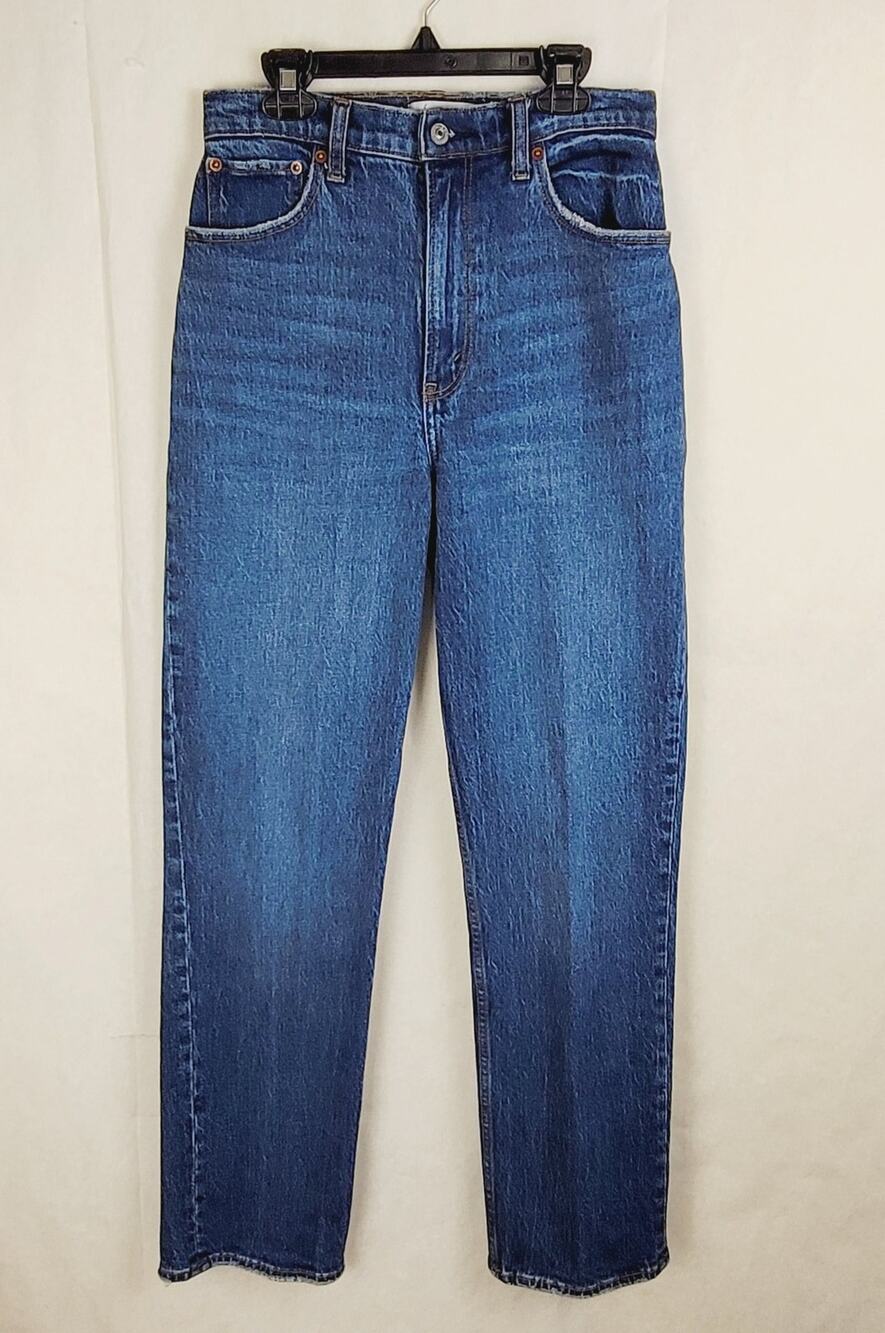Abercrombie and Fitch 90s Straight Ultra High Rise jeans Size 27 dark wash retro